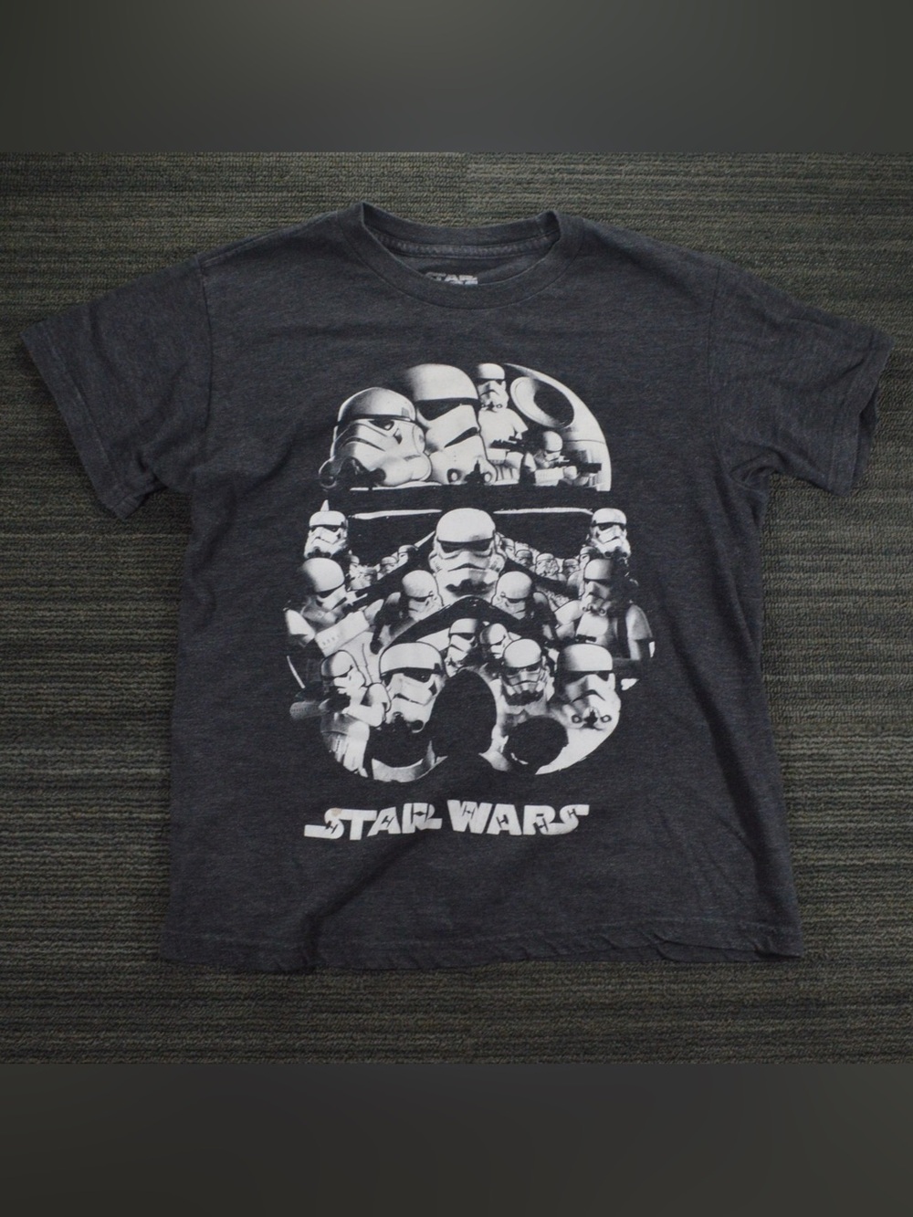 Star Wars Stormtrooper Grey Graphic T-Shirt Youth L 8